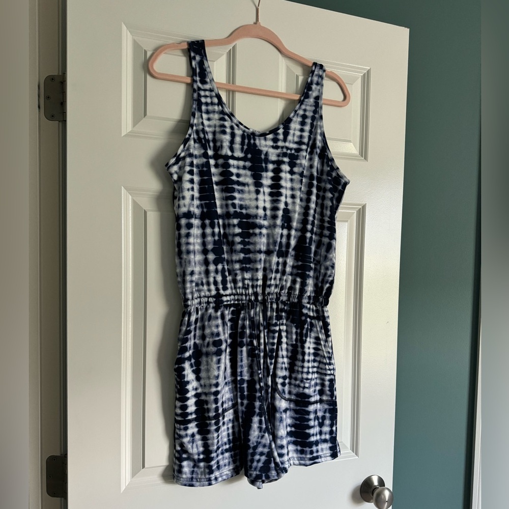 Blue Tie Dye Romper
